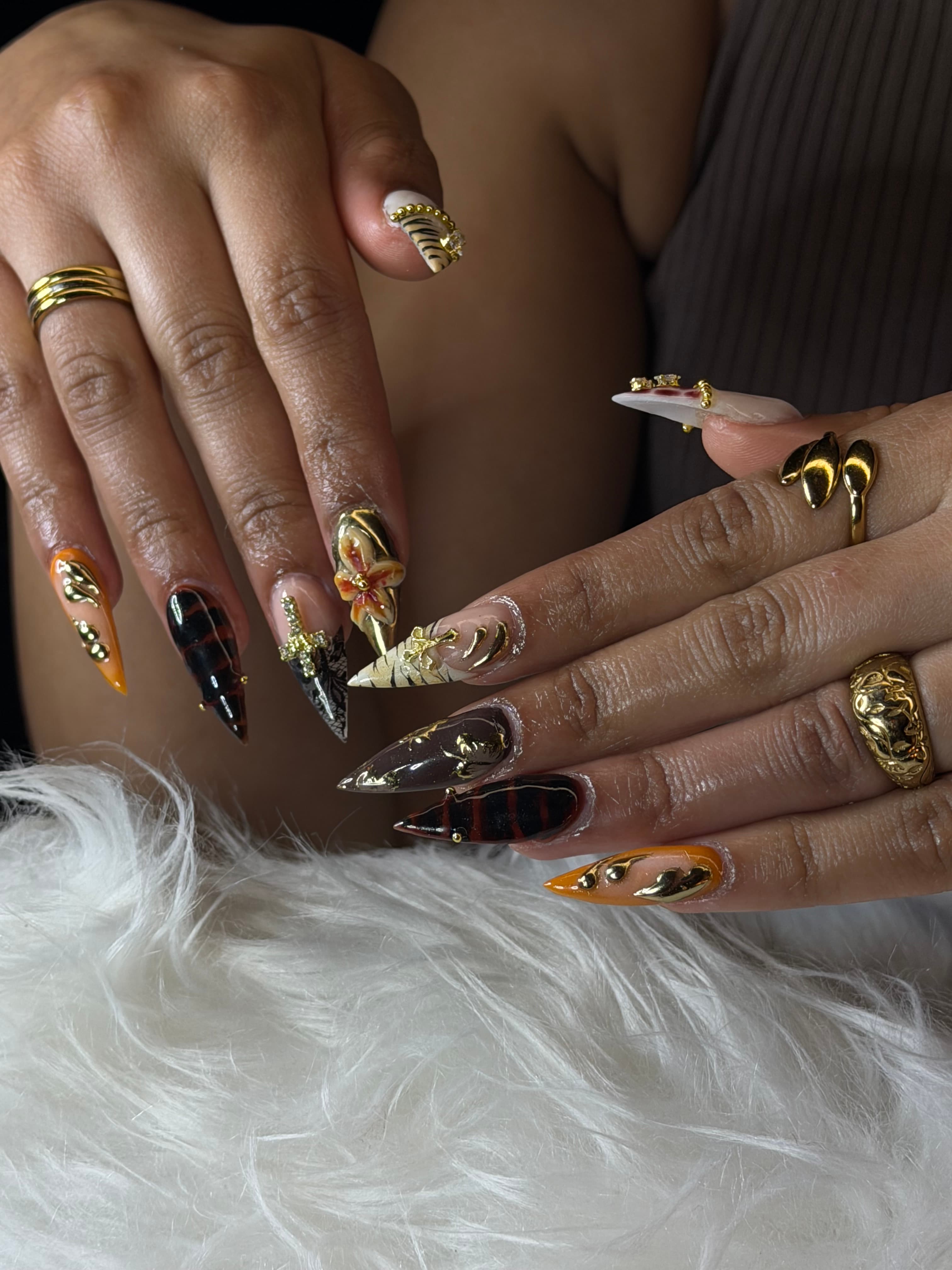 The Nail Engineer, DESIGN 002, nail design sample